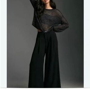 Pilcro black knit (metallic) top. Size XS